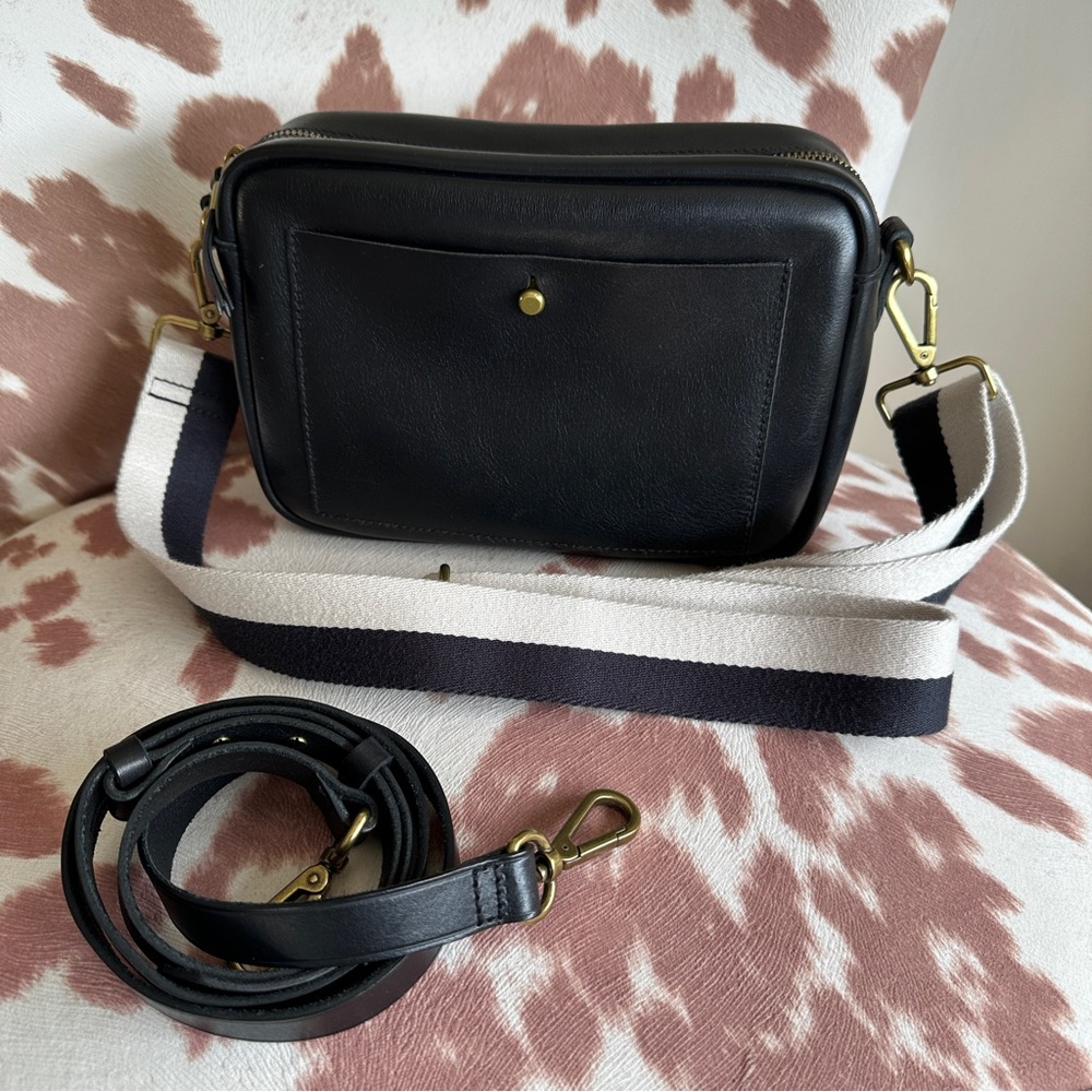 Madewell — The Large Transport Camera Bag in true black